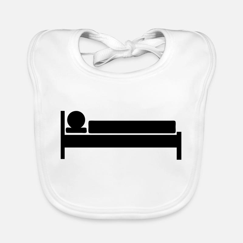 icon bed sleep sleeps Organic Baby Bibs