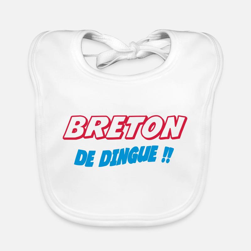 Breton de dingue !!! Bavoir bio Bébé