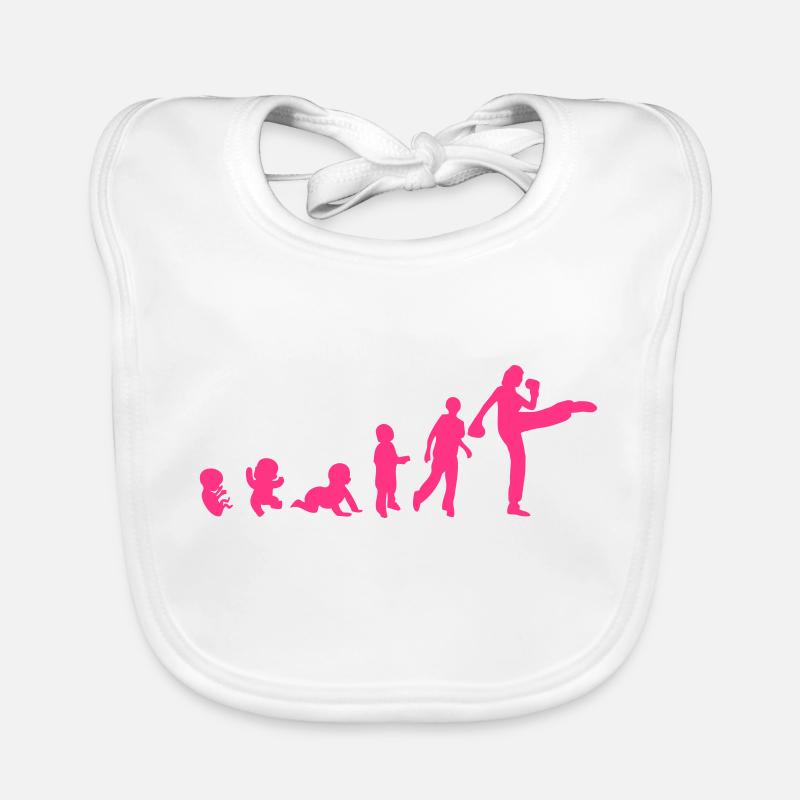 evolution franzoesisch boxen savate 4 Baby Bio-Lätzchen
