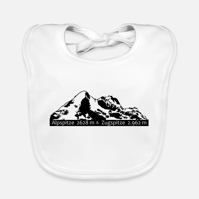 Alpspitze Zugspitze Organic Baby Bibs