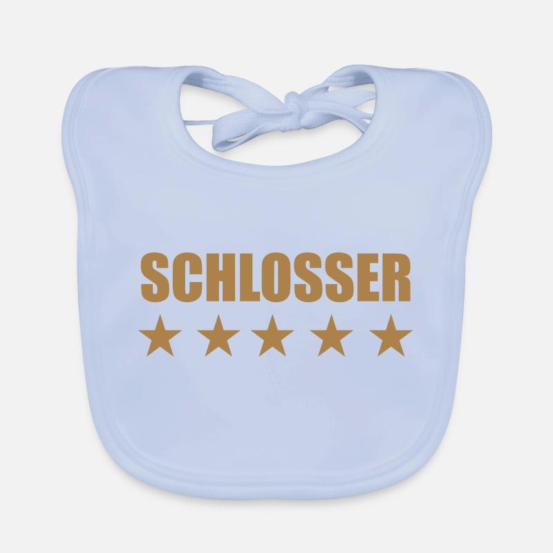 Locksmith Key Schlosser Serrurier Clé Serrure Organic Baby Bibs