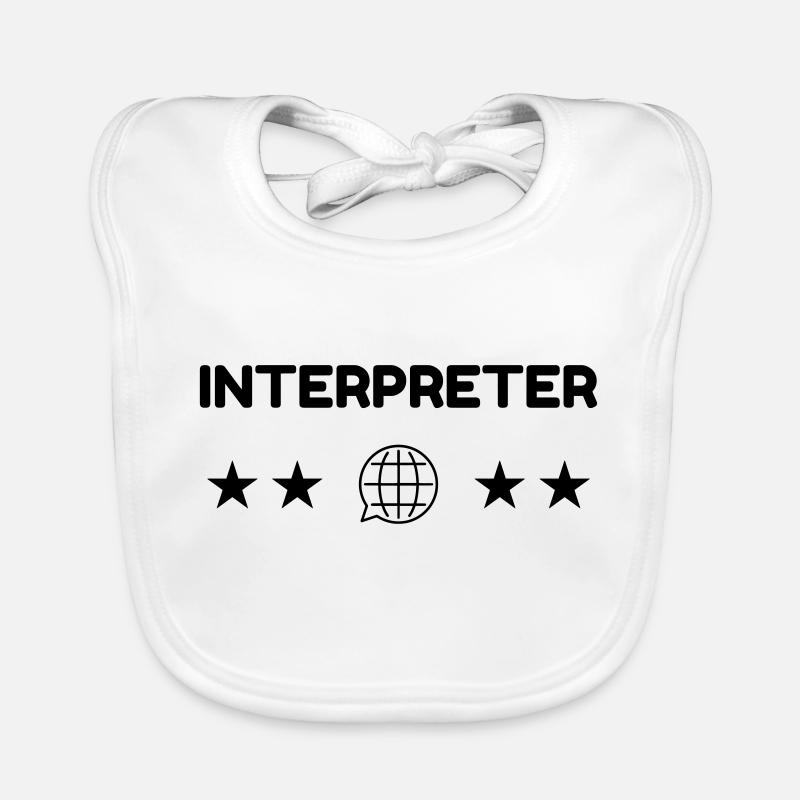 interprète / traducteur / traduction / Métier / Bavoir bio Bébé