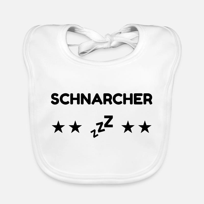 Schnarchen / Schnarcher / Schlaf / Schnarcherin Baby Bio-Lätzchen
