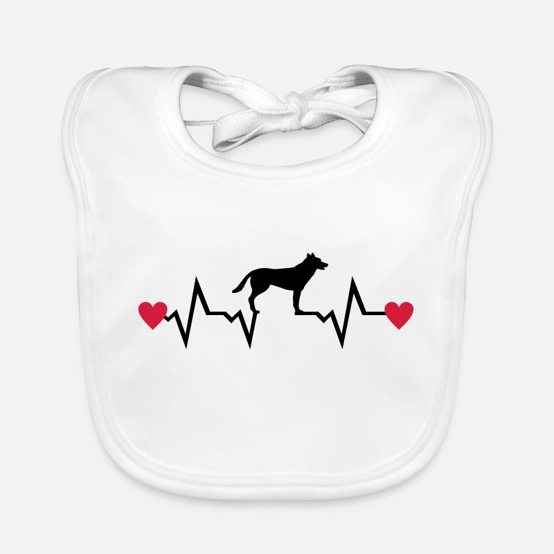 Herzschlag und Hund - Schäferhund Baby Bio-Lätzchen