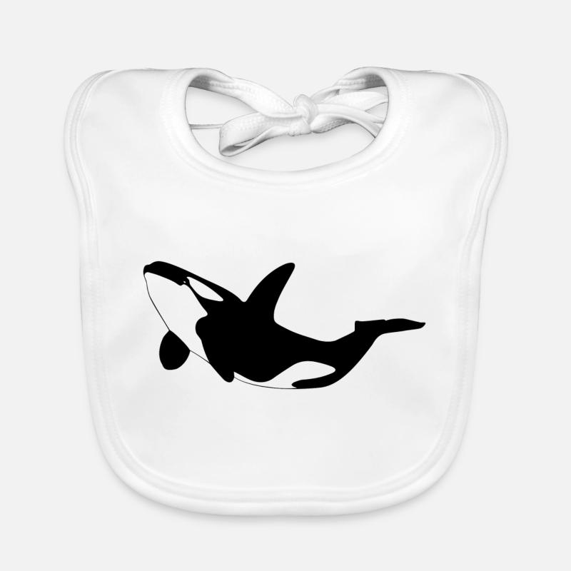 Orca - Baby Bio-Lätzchen - Weiß