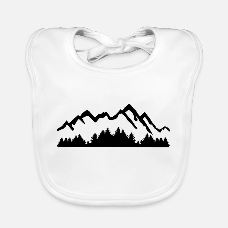 Mountains and Forest Bavoir bio Bébé