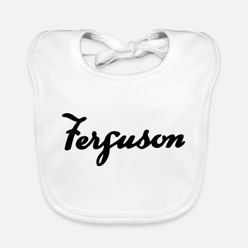 Inscription Ferguson TE20 - Bavoir bio Bébé - blanc