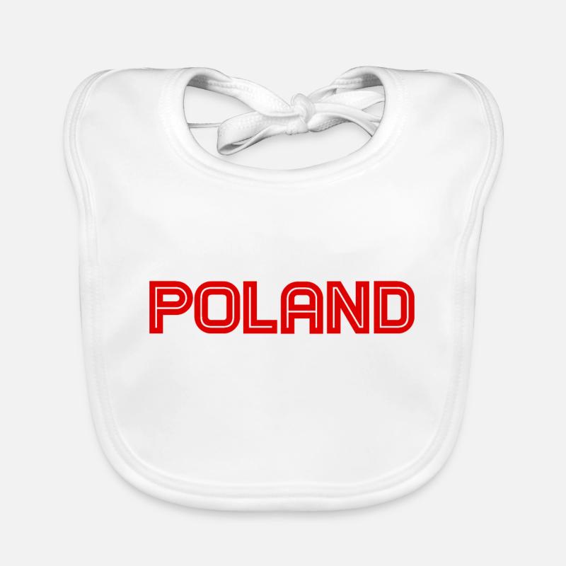 Pologne - Polska - Pologne - Varsovie - Polonais - Bavoir bio Bébé - blanc