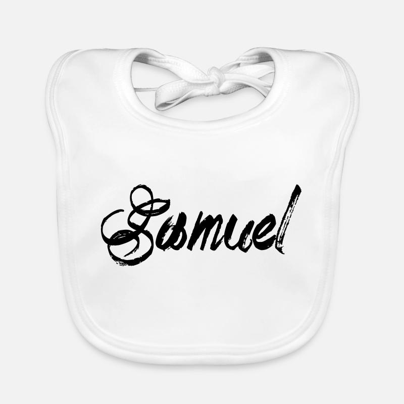 Samuel - Organic Baby Bibs - white