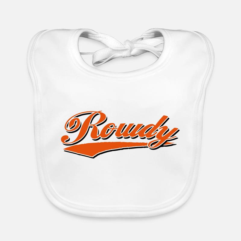 rowdy thief bandit sticker motorcycle biker custom Organic Baby Bibs