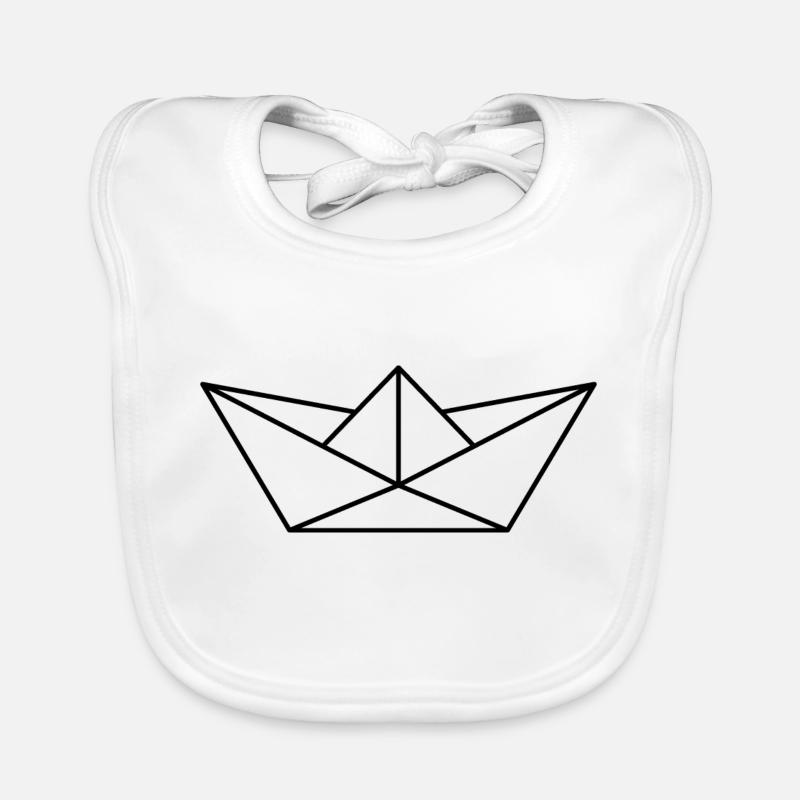 bateau en papier Bavoir bio Bébé