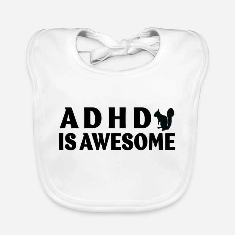 adhd is awesome Baby Bio-Lätzchen