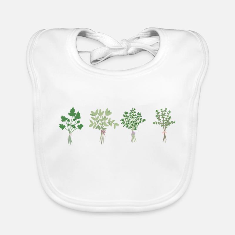 Parsley, sage, rosemary and thyme Organic Baby Bibs