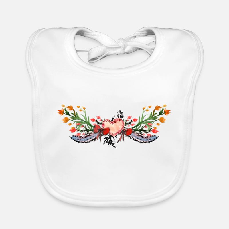 Blumen Baby Bio-Lätzchen