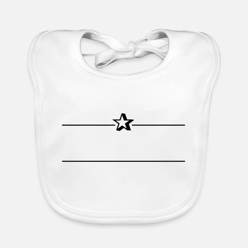 Élément de décor de cadre de texte pour texte libre (1c) Bavoir bio Bébé