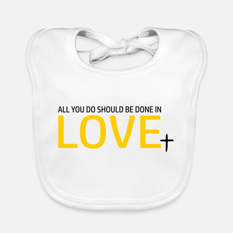 LOVE gold by csDesign Baby Bio-Lätzchen