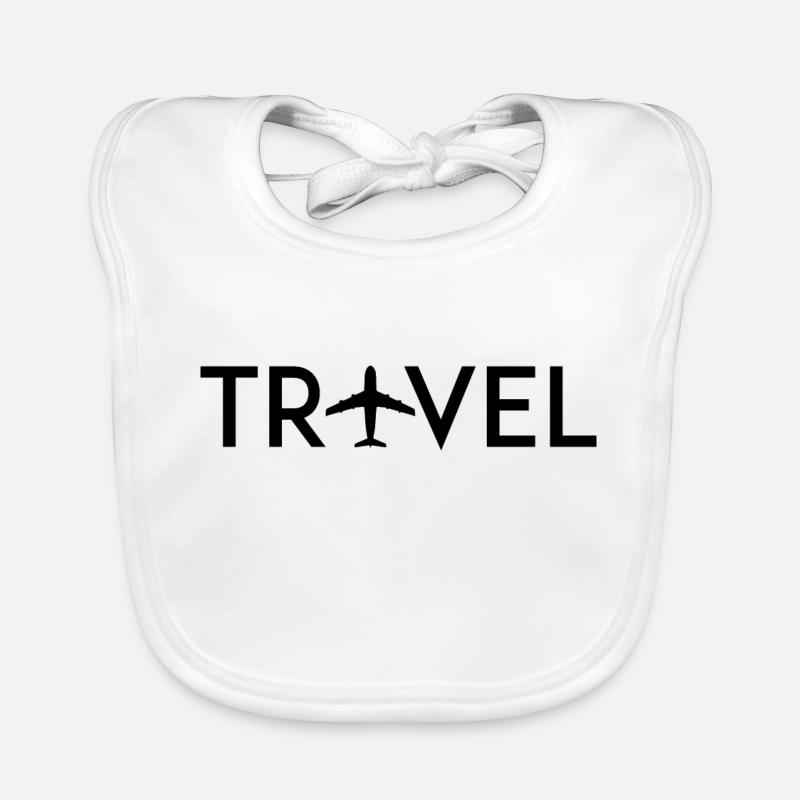 Voyager - Bavoir bio Bébé - blanc