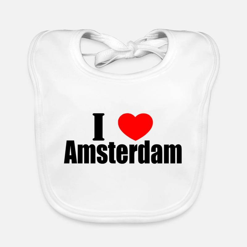 J'adore Amsterdam Bavoir bio Bébé