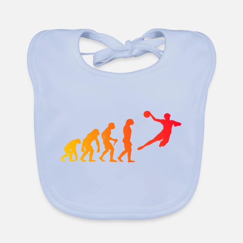 Handball Kids Evolution Handball Players Men Organic Baby Bibs