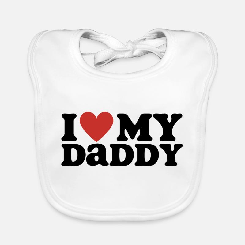 I Love My Daddy Organic Baby Bibs