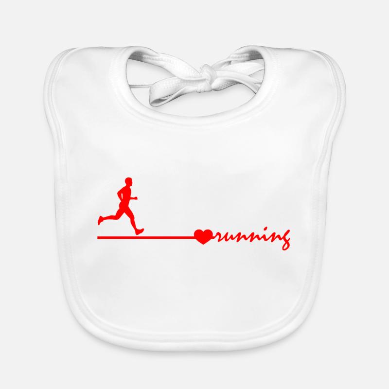 Marathon Running Run jogging Bavoir bio Bébé