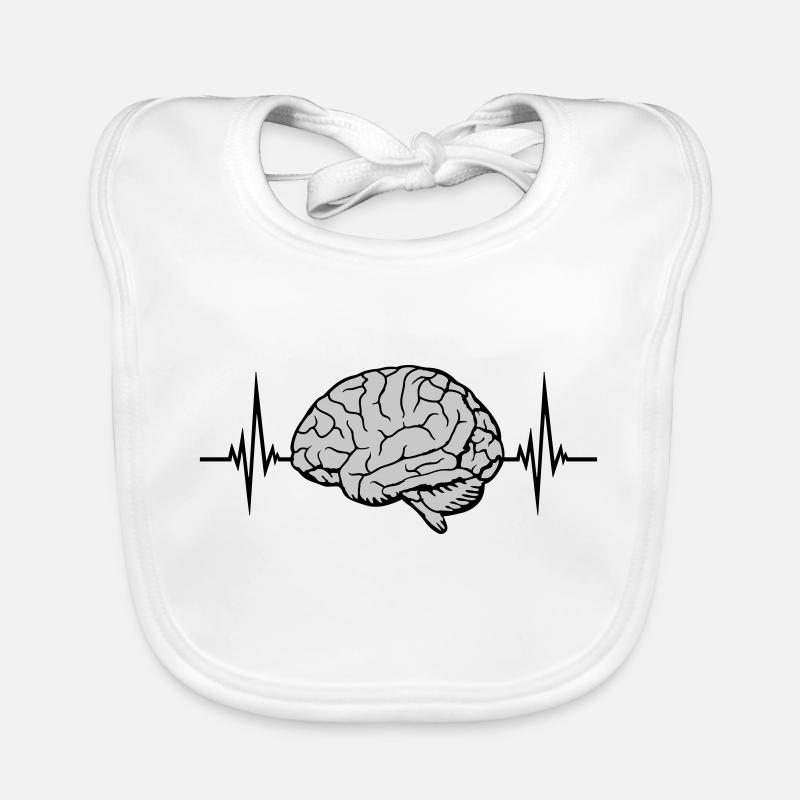 Heartbeat Pulse Cerveau Bavoir bio Bébé