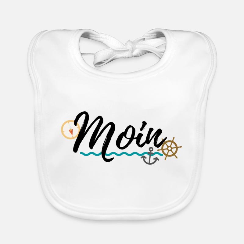 Moin - Baby Bio-Lätzchen - Weiß