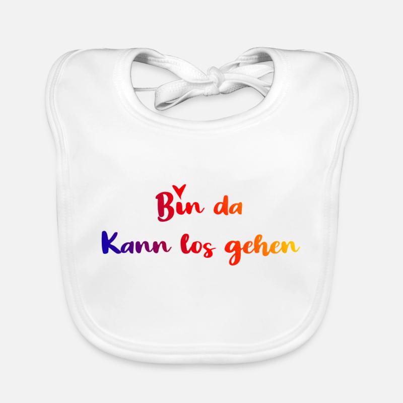 Bin da, kann losgehen Baby Bio-Lätzchen