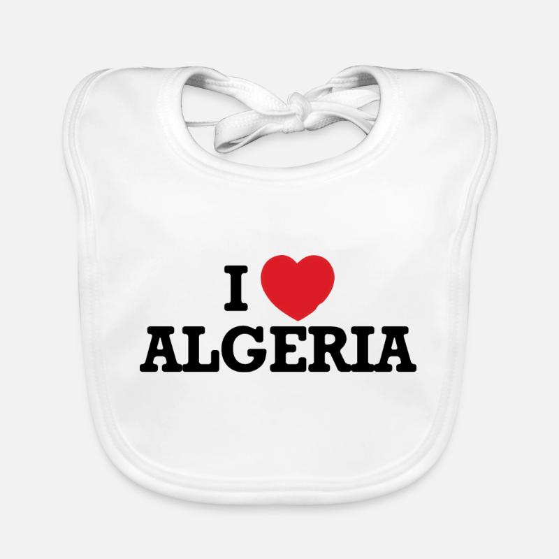 Ich liebe Algerien Baby Bio-Lätzchen