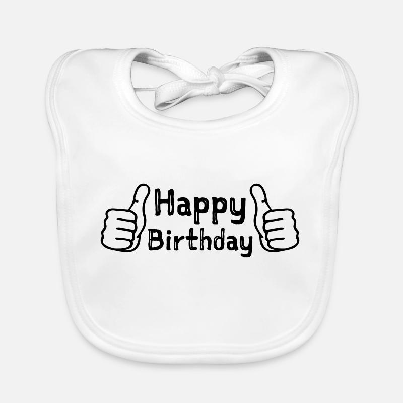 Geburtstag Daumen Hoch Baby Bio-Lätzchen