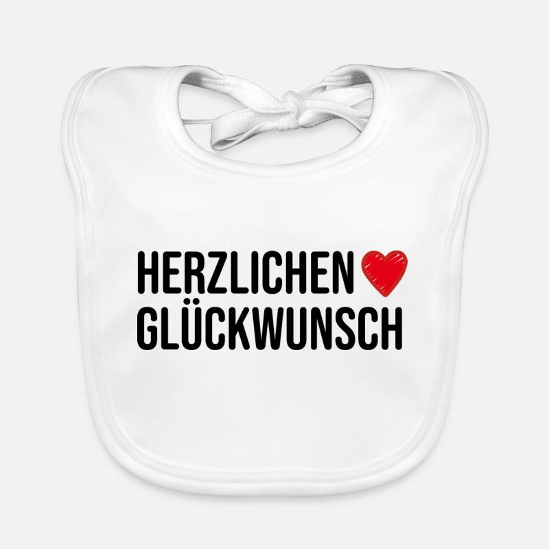 Glückwunsch Geburtstagsgruß Geschenkidee Baby Bio-Lätzchen