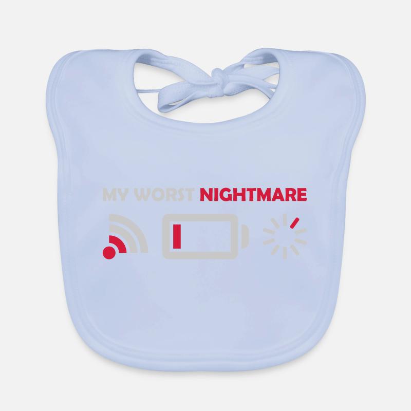 My worst nightmare Logos Organic Baby Bibs