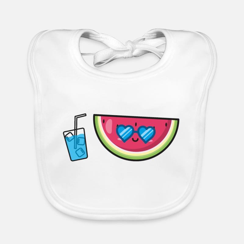 Watermelon Holiday Summer Time Organic Baby Bibs