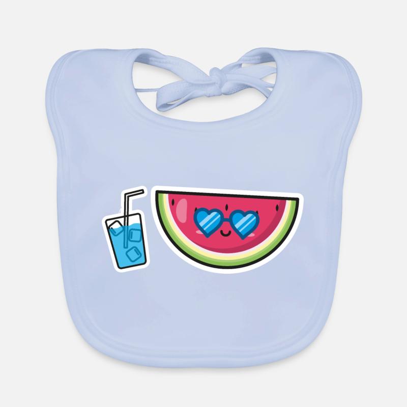 Vacances de la pastèque Heure d’été Bavoir bio Bébé