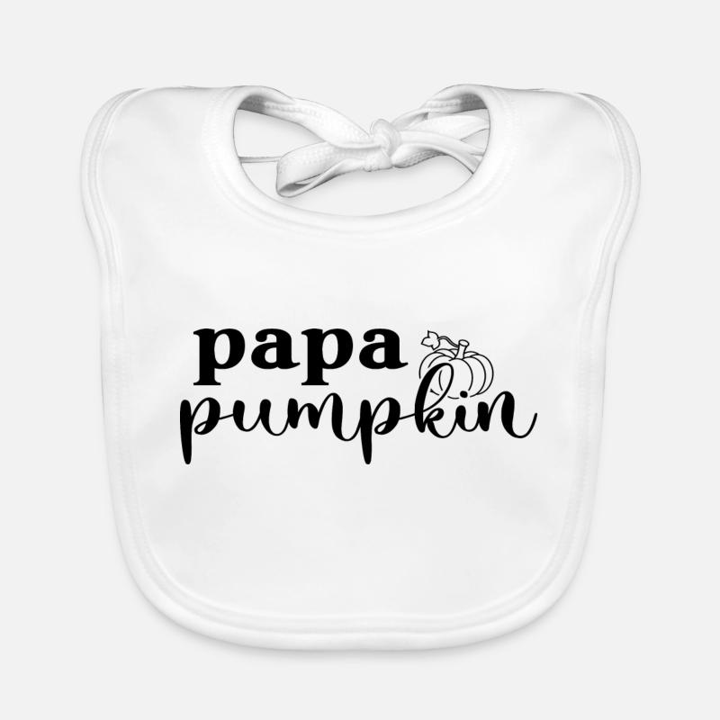 Papa Pumpkin Halloween Baby Bio-Lätzchen