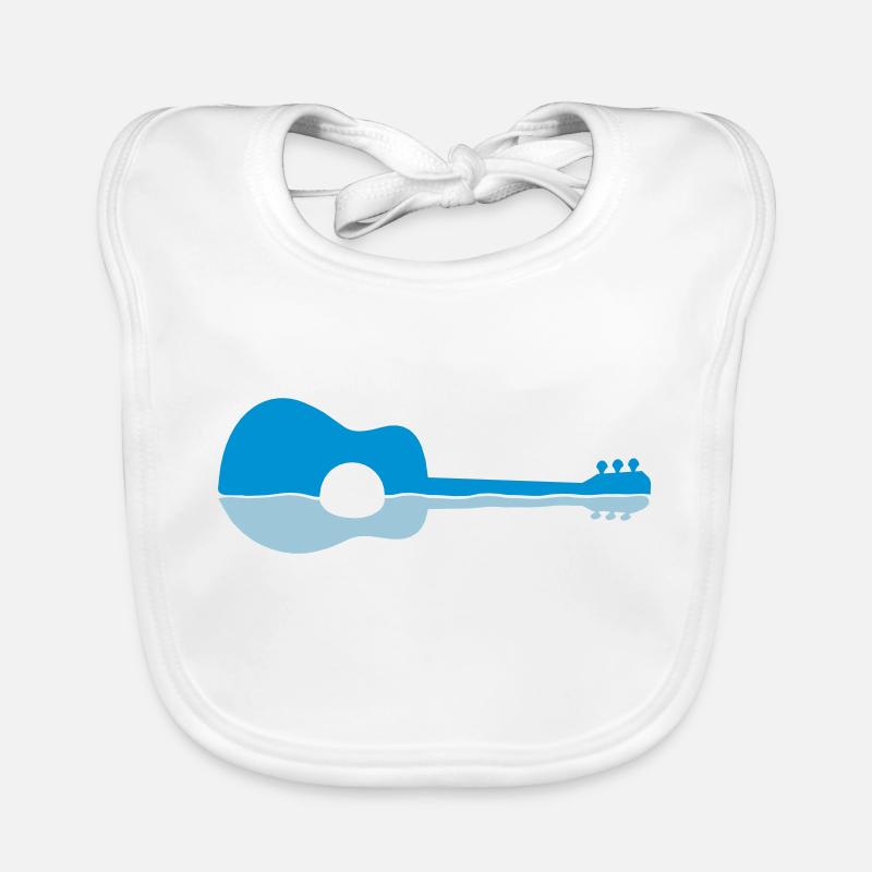 Moitié de guitare à réflexion d’eau Bavoir bio Bébé