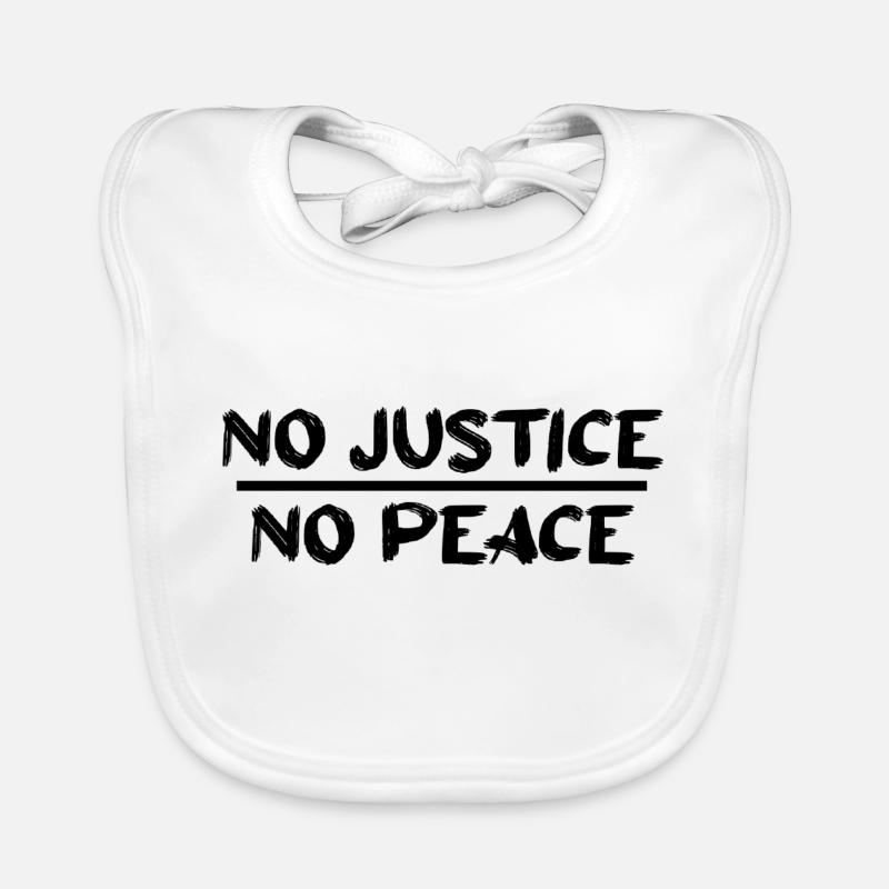 No Justice No Peace Organic Baby Bibs