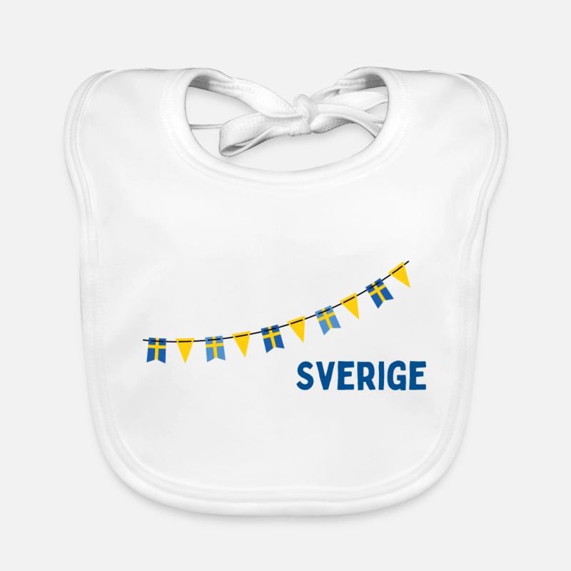Sverige Schweden Baby Bio-Lätzchen