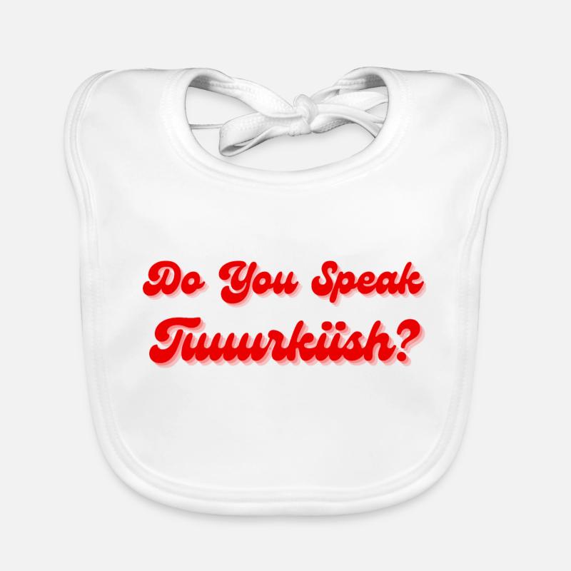 Sprechen Sie Türkisch Baby Bio-Lätzchen