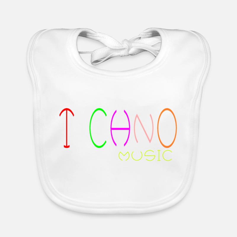 musique techno Bavoir bio Bébé