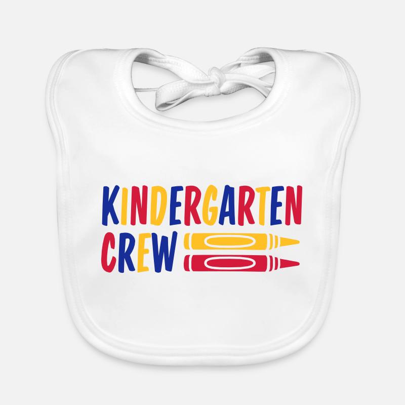 Wax Crayon Kindergarten Crew Crayon Organic Baby Bibs