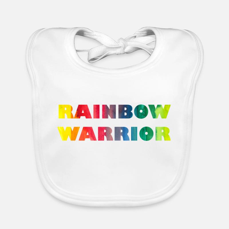RAINBOW WARRIOR DÉCOUPÉ Bavoir bio Bébé