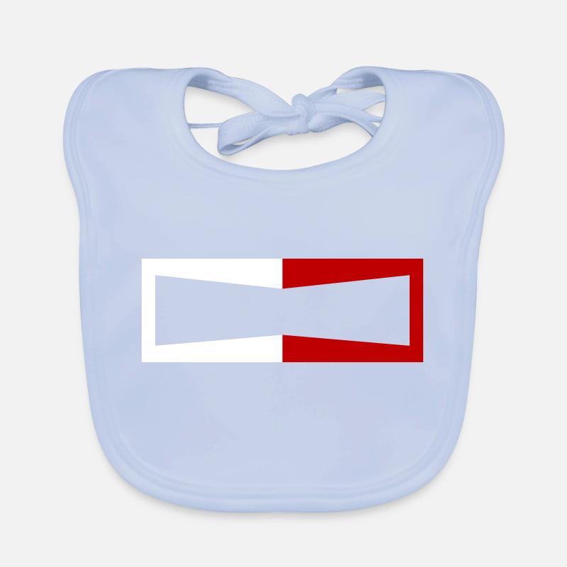 Frame for own lettering text Organic Baby Bibs