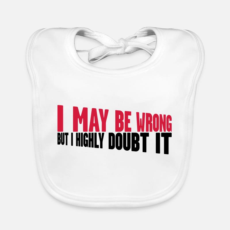 I may be wrong Baby Bio-Lätzchen