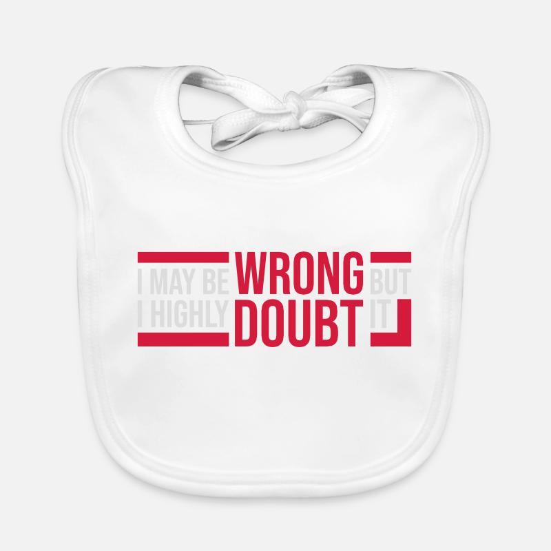 Je peux me tromper Bavoir bio Bébé