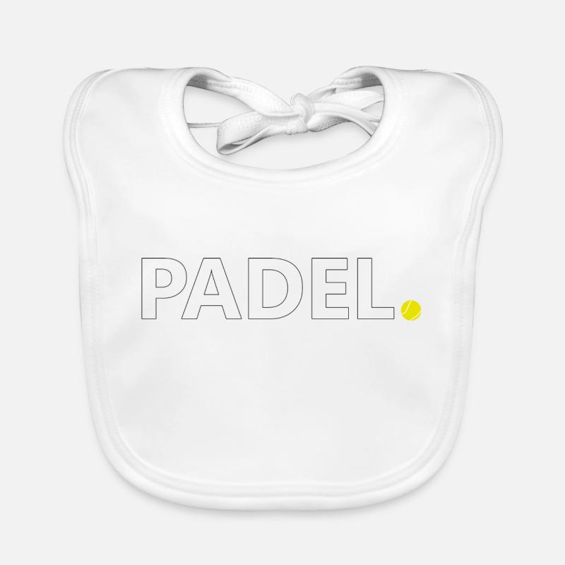 Padel. - Bavoir bio Bébé - blanc