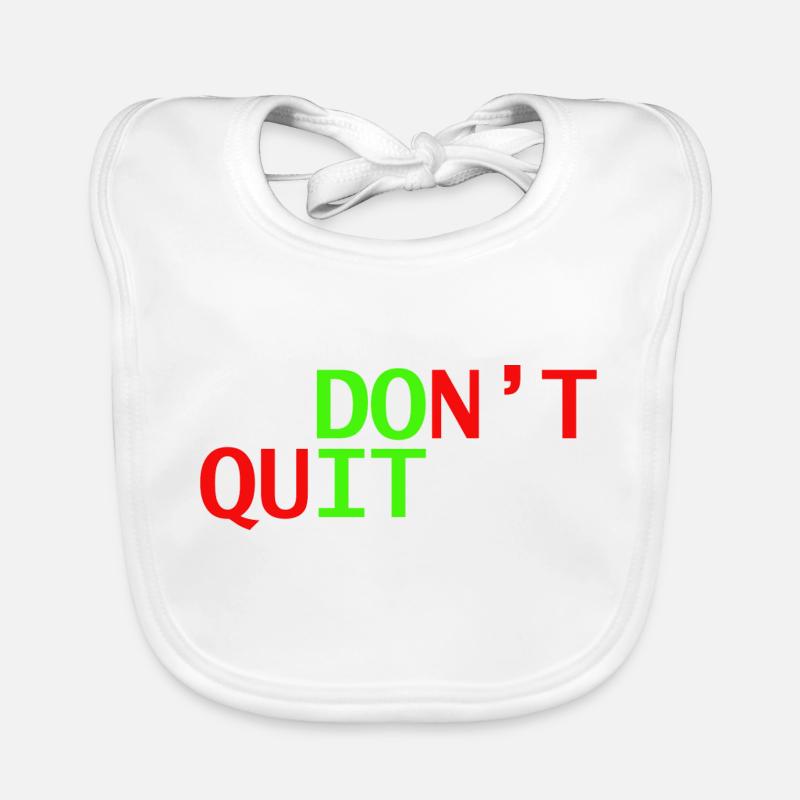don't quit doit Organic Baby Bibs