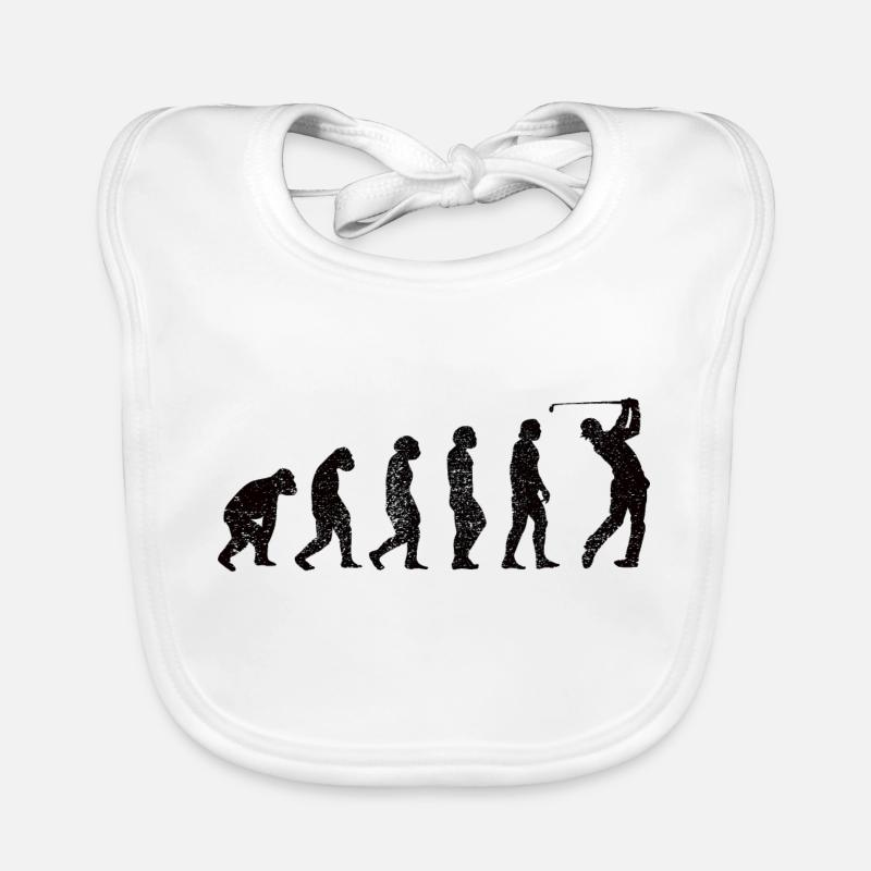 Golf Golfschläger Golfspieler Spruch Golfball Baby Bio-Lätzchen