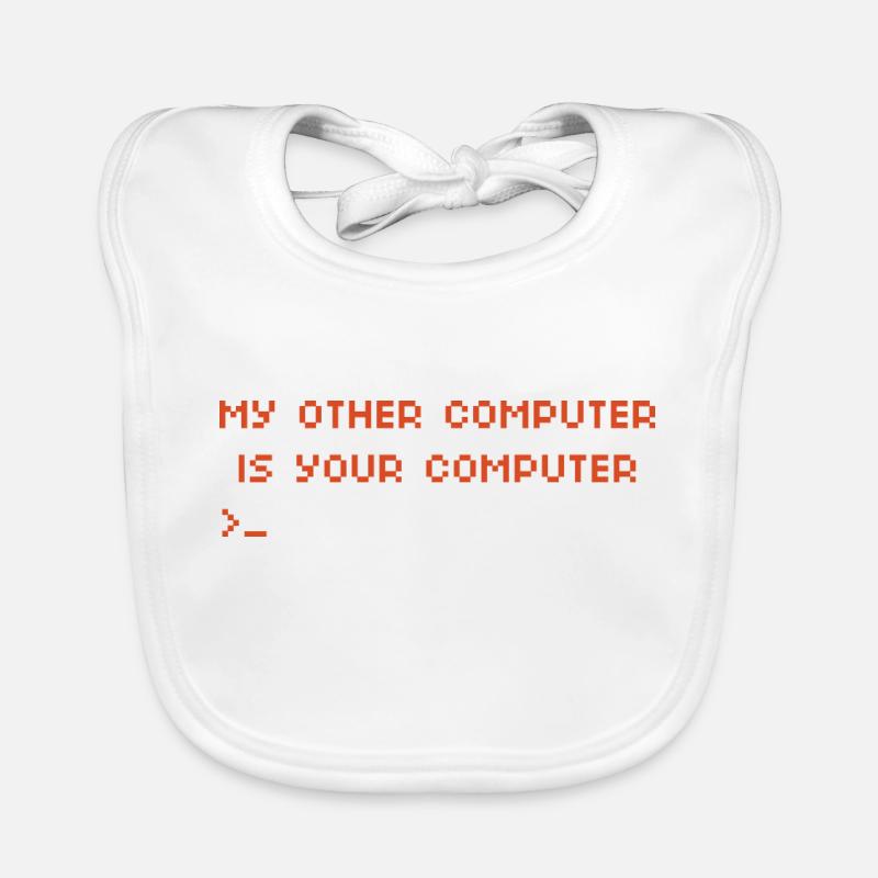 Mein anderer Computer ist Ihr Computer Hacking Baby Bio-Lätzchen