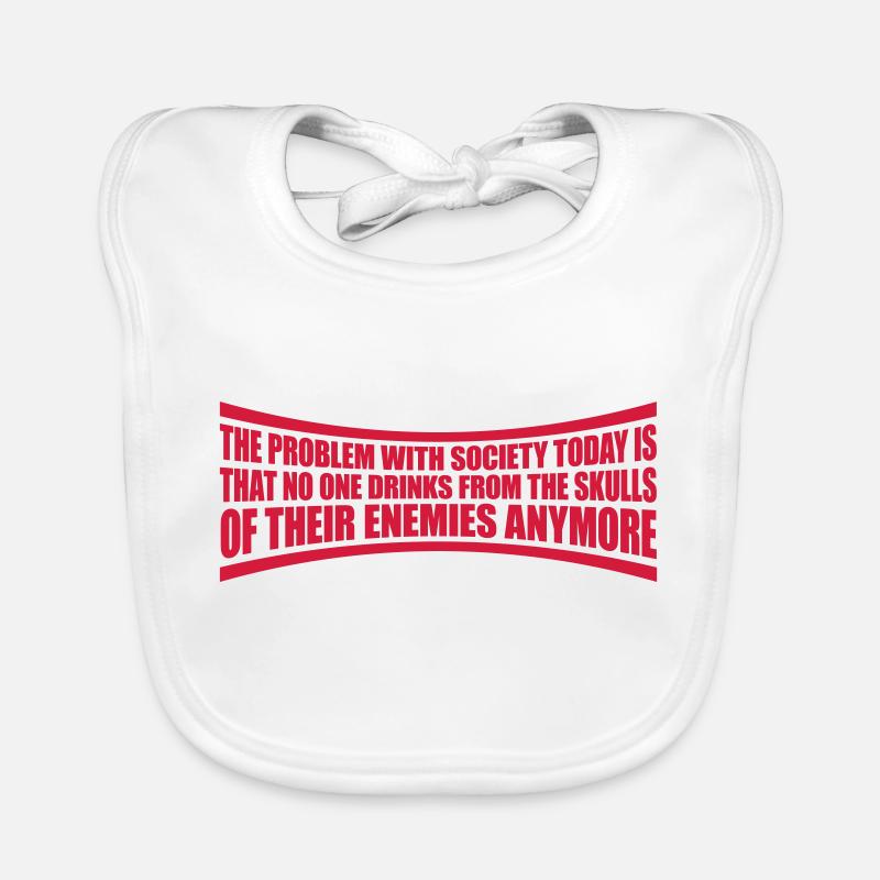 drinks from enemies skulls Organic Baby Bibs